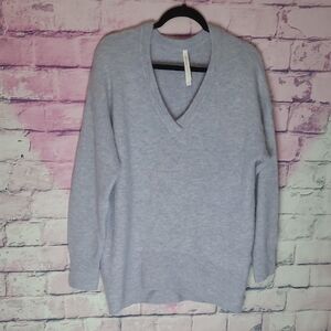 ARITZIA THE GROUP BABATON ALPACA WOOL BLEND V NECK SWEATER TUNIC MEDIUM